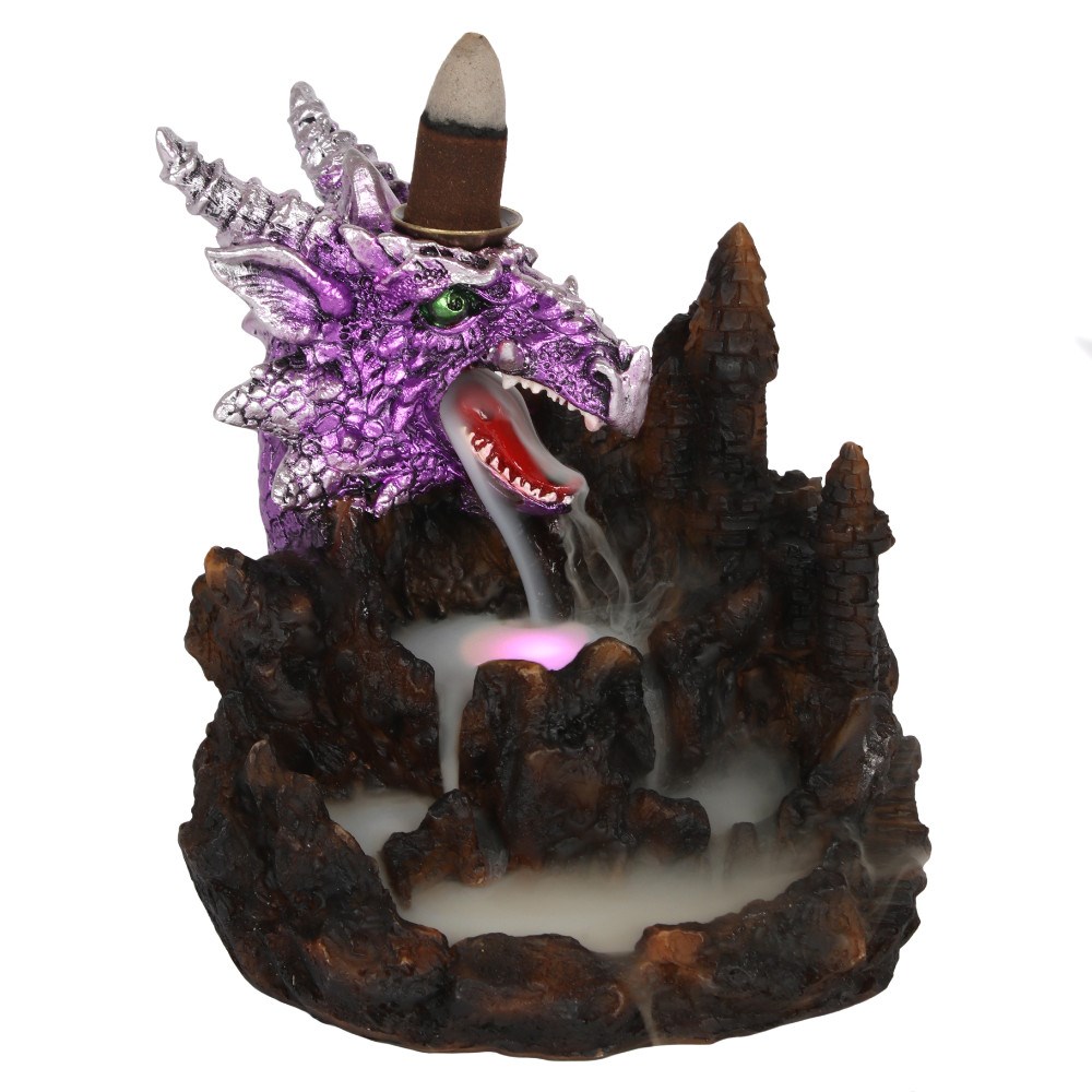 Purple Dragon Backflow Incense Burner Deja Vu Ltd
