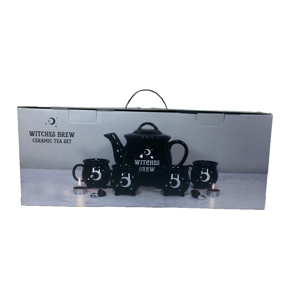 Witches Brew Ceramic Cauldron Tea Set - 70% off - Deja Vu